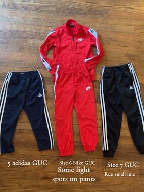Boys Athletic Sets Bundle - sizes 5,6, and 7